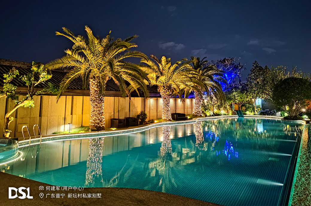 別墅泳池，室外泳池